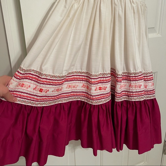 VINTAGE 1960’s Handmade Square-Dance Style Dress - Picture 5 of 12